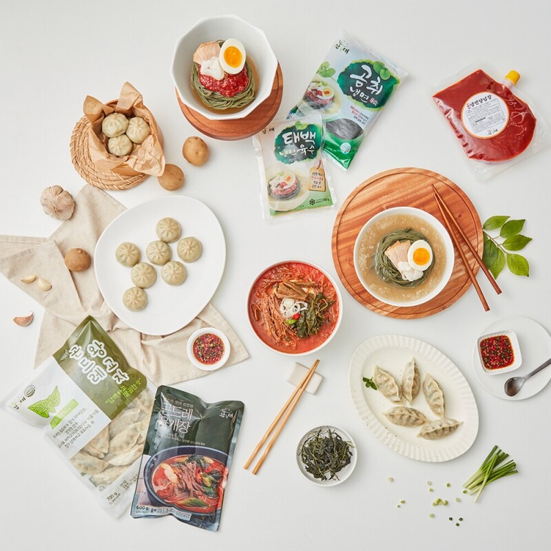 태백산채냉면,산채냉면,곰취냉면,곤드레냉면,취나물냉면,칡냉면,메밀냉면,메밀막국수,봉글앙빵,곰취찐빵,옥수수찐빵,옛날찐빵,태백찐빵,자연한올